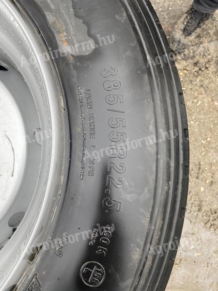 HW pótkocsi kerék gumi 385/55R 22,5