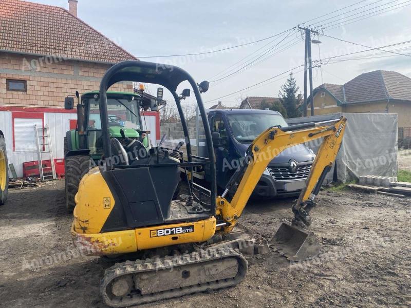 JCB 8018 CTS MINIKOTRÓGÉP,  2014 -ES. 1.8 TONNA