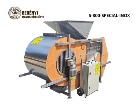 Nagyobb teljesítmény. Kevesebb energia. Precízebb tisztítás a BERÉNYI S-800 Special és BERÉNYI S-800 Special INOX Magtisztító gépekkel Nagyobb teljesítmény. Kevesebb energia. Precízebb tisztítás a BERÉNYI S-800 Special és BERÉNYI S-800 Special INOX Magtisztító gépekkel