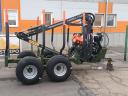FARMA T6,  6 tonnás darus kihordó kocsi + C 4,6 S daru