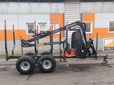 FARMA T8,  8 tonnás darus kihordó kocsi FARMA T8,  8 tonnás darus kihordó kocsi