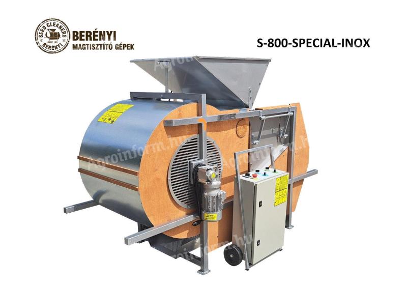 Vetőmag-feldolgozás technológiai elemeinek korszerűsítése,  S-800 SPECIAL és SPECIAL INOX