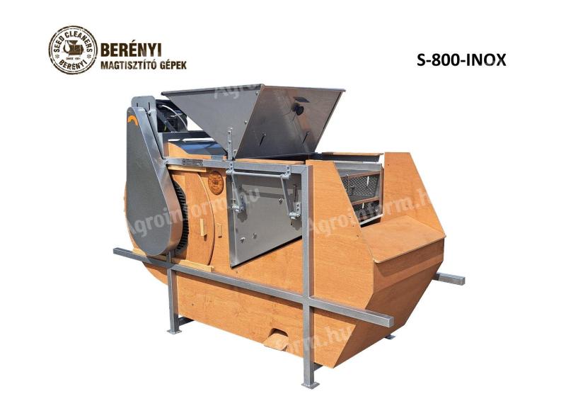 BERÉNYI S-800 és a BERÉNYI S-800 INOX Magtisztító gépeinket