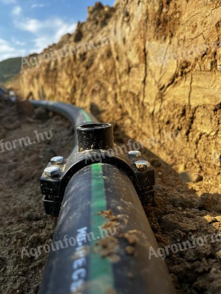 Mezőgazdasági csövek: KPE, LPE, Layflat tűzoltótömlő és idomok