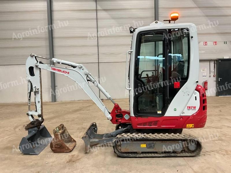 Takeuchi TB 216 Mini Kotró / 2019 / 1.026 üzemóra / Lízing 20%-tól