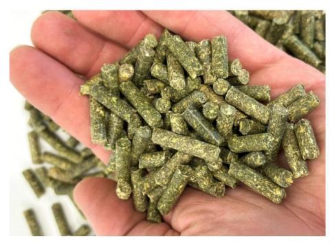 Széna pellet 20 kg-os kiszerelésben Széna pellet 20 kg-os kiszerelésben