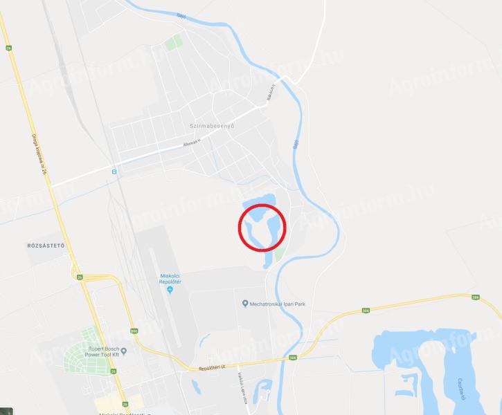 Szirmabesenyő Bányató körül kivett terület horgász telek föld eladó