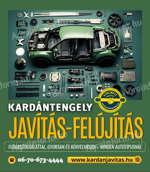 Kardántengely javítás és értékesítés