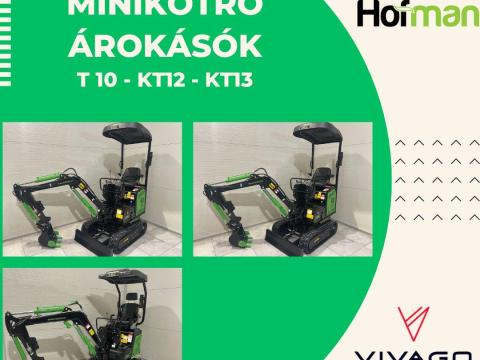 HOFMAN minikotrók,  árokásók T10 - KT12 - KT13 HOFMAN minikotrók,  árokásók T10 - KT12 - KT13