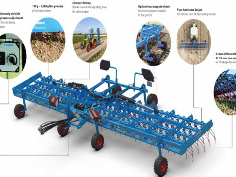 Lemken Thulit MF/1200 gyomfésű Lemken Thulit MF/1200 gyomfésű