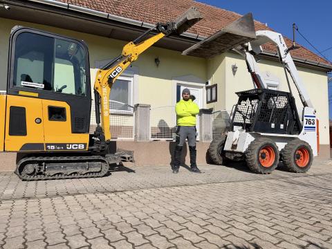 Gépi földmunka+trágyázás (Bobcat és JCB) Gépi földmunka+trágyázás (Bobcat és JCB)