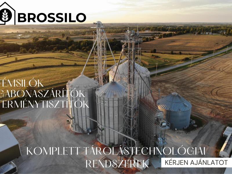 Brossilo - Gabonatechnológia: terményszállító gépek, terményszárítók, magtisztítók, terménytároló silók, síktárolók - KAP