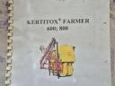 Kertitox Farmer 800/1200 függesztett permetező