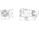 Izzító relé,  mágneskapcsoló 24V 150A új Ikarus 435, 415 DAF IVECO Bosch