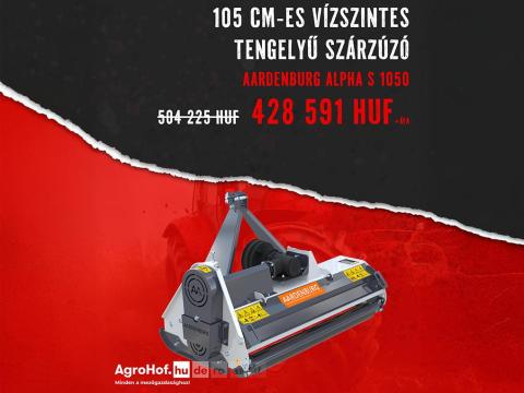 AGROHOF BLACK FRIDAY AKCIÓ! Szárzúzó, mulcsozó, kalapácsos zúzó 105-165 cm (Vízszintes tengelyű) / Alpha S