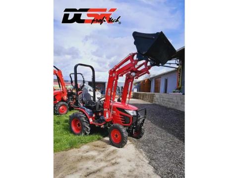 TYM T255 Branson kis traktor (150 cm tengelyszélességű kaszával) homlokrakodóval TYM T255 Branson kis traktor (150 cm tengelyszélességű kaszával) homlokrakodóval