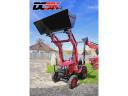 TYM T255 Branson kis traktor (150 cm tengelyszélességű kaszával) homlokrakodóval
