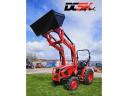 TYM T255 Branson kis traktor (150 cm tengelyszélességű kaszával) homlokrakodóval