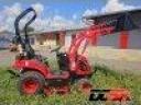 TYM T194 Branson kis traktor (140 cm tengelyszélességű kaszával), homlokrakodóval