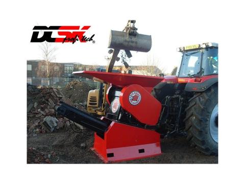 Red Rhino 3000 zúzógép betonhoz, kőhöz, építési törmelékhez, téglához és kerámiához