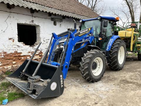 NEW HOLLAND TD 5.95 + STOLL 530 TL homlokrakodó