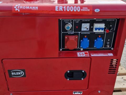 Új áramfejlesztő generátor 10kW eladó. Nulla üzemórával Új áramfejlesztő generátor 10kW eladó. Nulla üzemórával