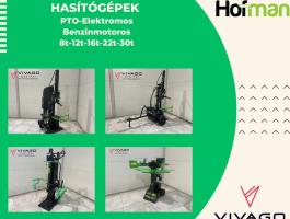 HOFMAN hasítógépek - PTO - elektromos - benzinmotoros - kombi - 8 t - 12 t - 16 t - 22 t - 30 t