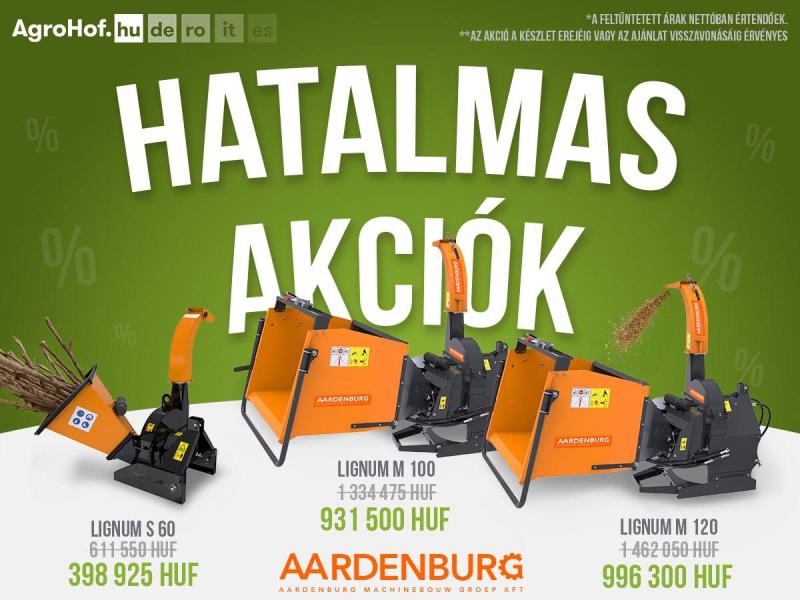 Akció! Faaprítók,  ágaprítók,  ágdarálók kardán hajtással