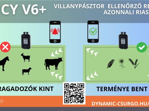 Fency V6+ villanypásztor-ellenőrző,  vezérlő Fency V6+ villanypásztor-ellenőrző,  vezérlő