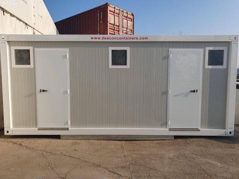 Fekete-fehér öltözőkonténer,  20 lábas Fekete-fehér öltözőkonténer,  20 lábas