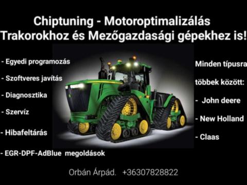 Motoroptimalizálás traktorokhoz és mezőgazdasági gépekhez Motoroptimalizálás traktorokhoz és mezőgazdasági gépekhez
