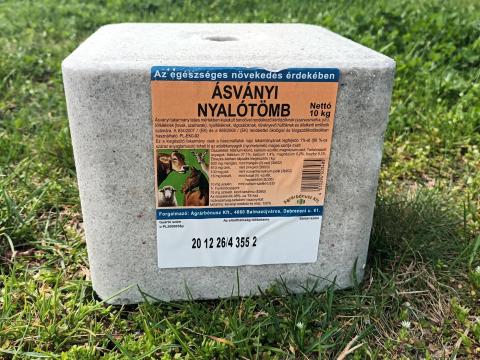 ÁSVÁNYI NYALÓSÓ,  NYALÓTÖMB 10 KG ÁSVÁNYI NYALÓSÓ,  NYALÓTÖMB 10 KG
