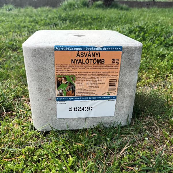 ÁSVÁNYI NYALÓSÓ,  NYALÓTÖMB 10 KG