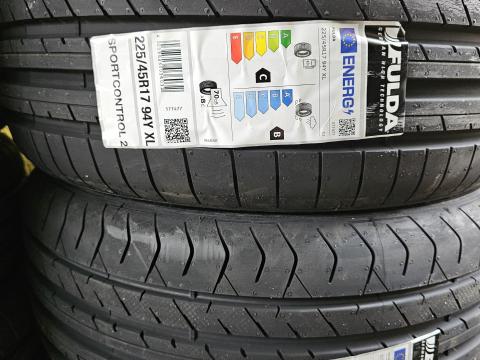 225/45R17 FULDA 94Y XL SPORT CONTROL2 ÚJ NYÁRI GUMI 225/45R17 FULDA 94Y XL SPORT CONTROL2 ÚJ NYÁRI GUMI