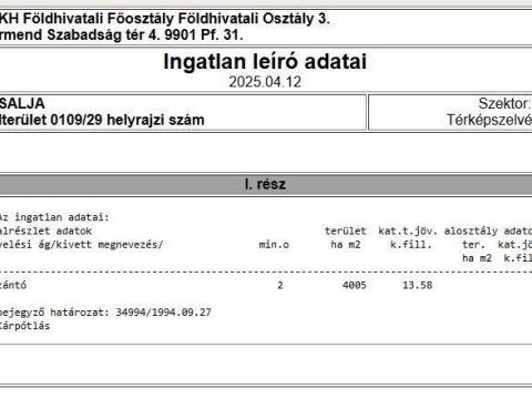 Vasalja szántó Vasalja szántó