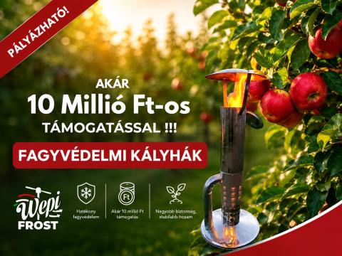 WepiFrost 25 GX fagyvédelmi kályha, fagykár megelőzés gyümölcsültetvényben WepiFrost 25 GX fagyvédelmi kályha, fagykár megelőzés gyümölcsültetvényben