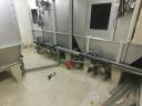 Beltéri rozsdamentes acél siló,  por-,  granulátum-,  adagolóval,  mérleggel,  10T kapacitás