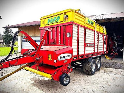 Pöttinger Faro 4000 rendfelszedő pótkocsi - Szép állapot