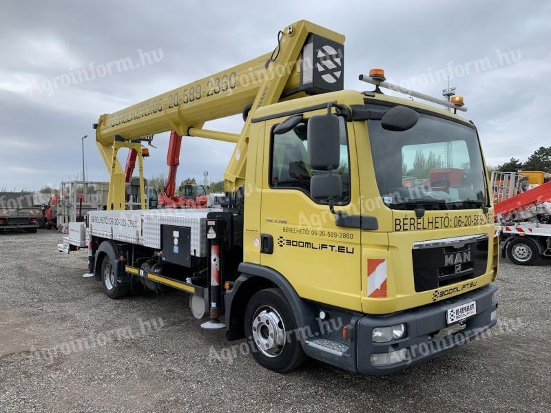 MAN TGL 7.150 Ruthmann T330 – 33 m munkamagasságú, 320 kg teherbírású hidraulikus munkaplatform eladó