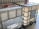 Használt műanyag rácsos 1000 literes IBC tartályok