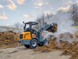 Garantált Legalacsonyabb ÁR! Homlokrakodó, önjáró, mini gumikerekes rakodógép 26 LE (max 1750kg) / Giant G2500 HD (demo)