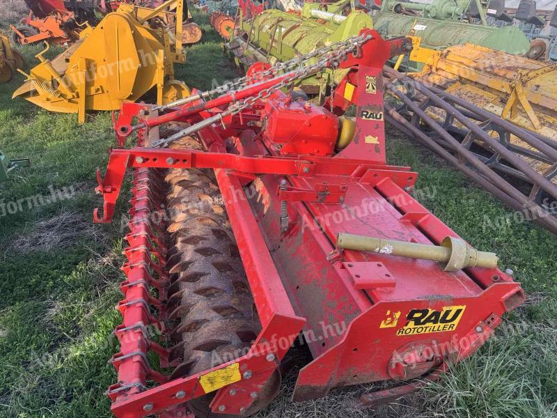 RAU ROTOTILLER 3 m-es,  ÚJ KÉSEKKEL,  TÖMÖRÍTŐHENGERREL
