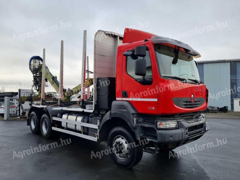 Renault Kerax 460.35 DXI 6x6 Loglift 96 S / 2012 / 459 689 km / Lízing 20%-tól