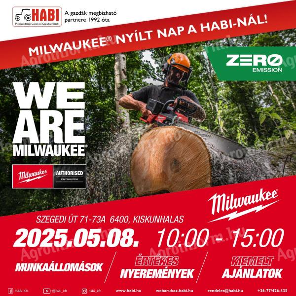 MILWAUKEE NYÍLT NAP A HABI-NÁL