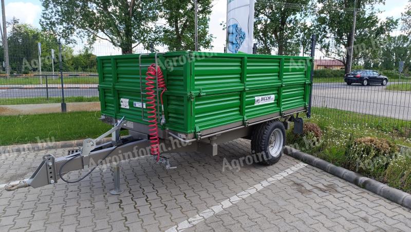 3,2 tonnás BRT 228 BICCHI egytengelyes pótkocsi