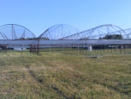 Fóliaváz,  fóliaház,  fóliasátor,  7 hajós