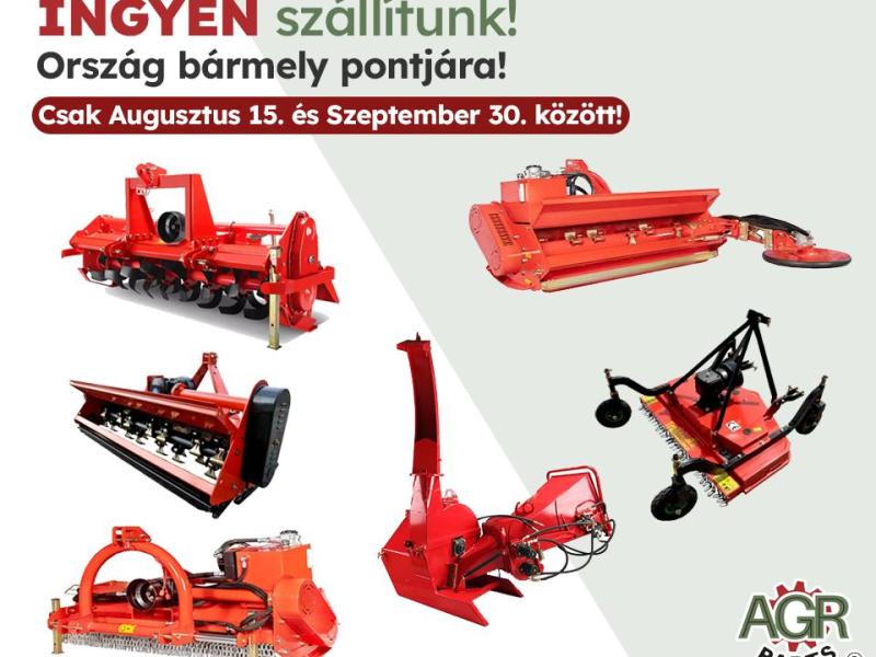 AGRIZAN szárzúzók, mulcsozók, fűnyírók akcióban + ingyenes szállítás