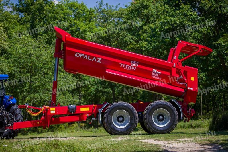 PALAZ TITAN 20 tonnás teknős tandem pótkocsi