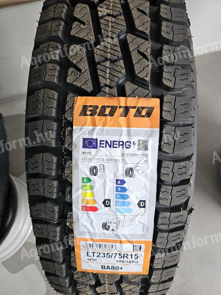 235/75R15 BOTO Új A/T ALLTERRAIN Gumiakció
