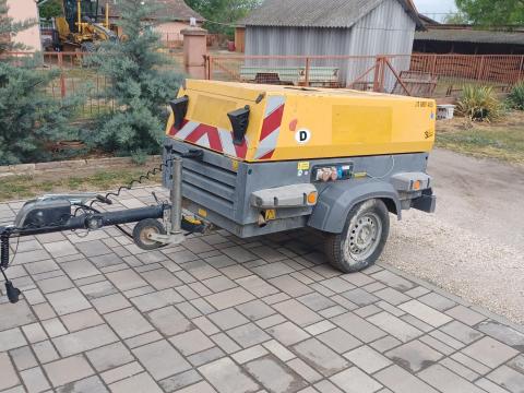 Atlas Copco XAS67DDG kompresszor + 6 KW-os aggregátor Atlas Copco XAS67DDG kompresszor + 6 KW-os aggregátor